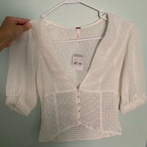 Free people button down blouse
